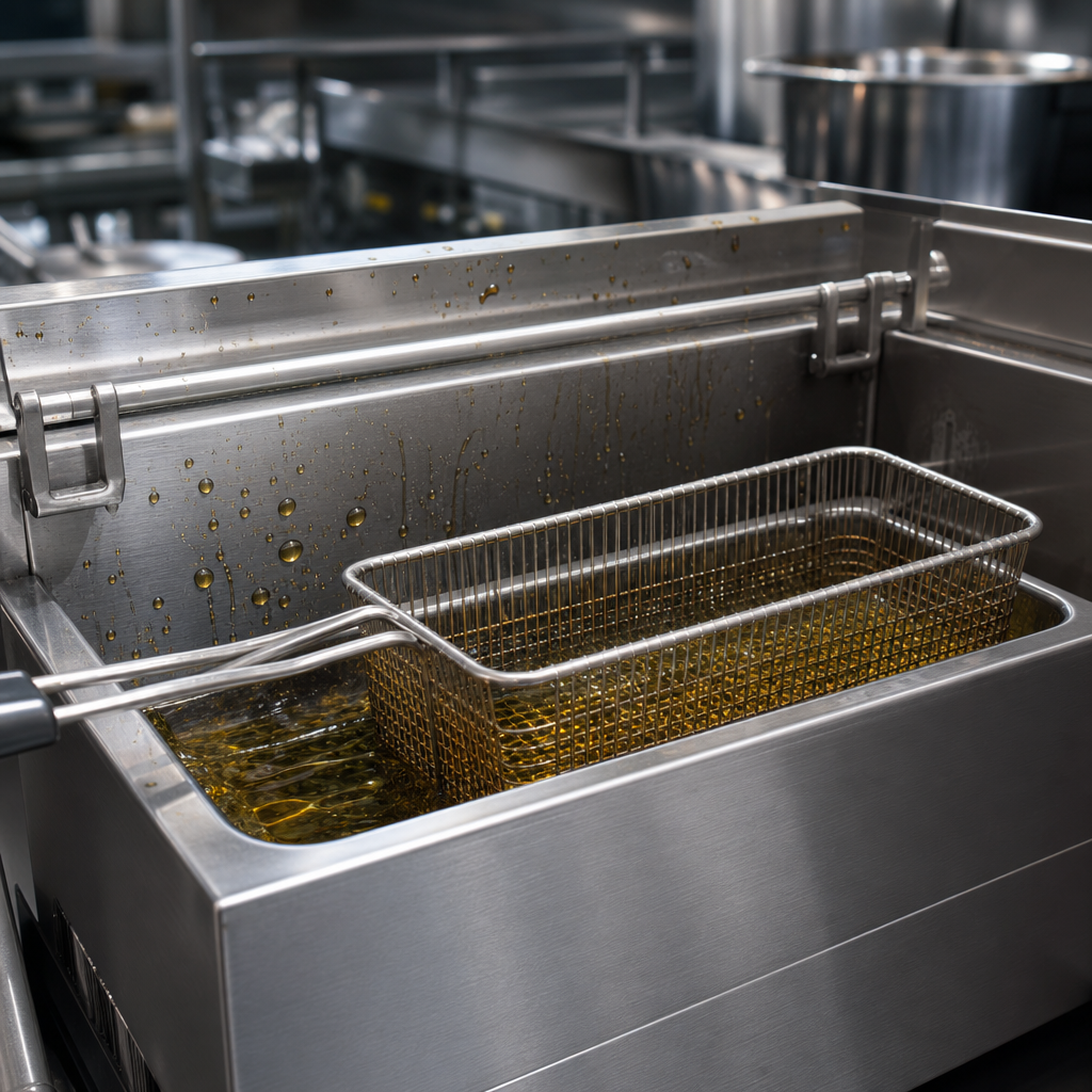 Friteuse professionnelle traitée par AquaPro Nano